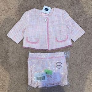 Janie and Jack Tweed Jacket/Short Set